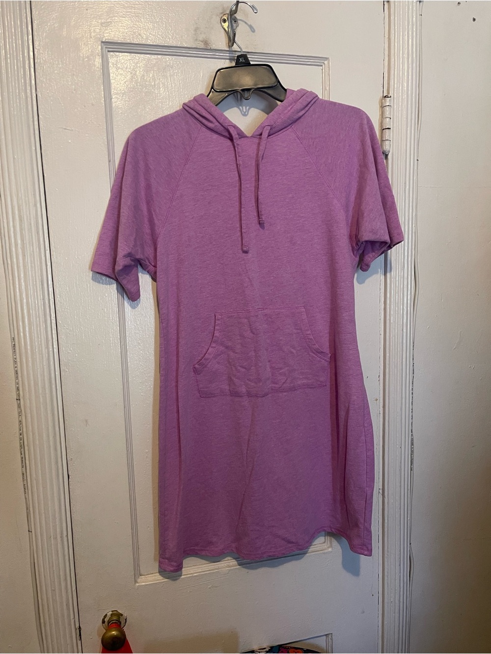 BONGO Lavender Short-Sleeve Hoodie Tunic